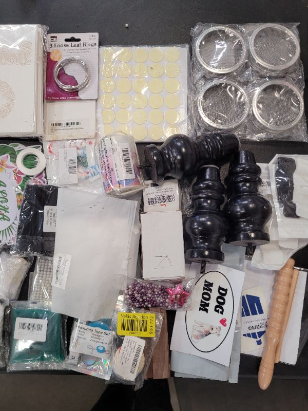 Photo 3 of  40 pcs Assorted Crafting Materials/Stickers/Ornament Bag Lot Bundle- SOLD AS IS