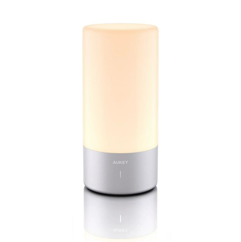 Photo 1 of AUKEY Table Lamp, Touch Sensor Bedside Lamp with Color Changing RGB & Dimmable Warm White Light