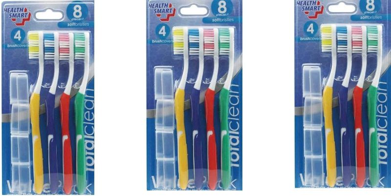 Photo 1 of Value Pack Soft Toothbrush Kit(4 Brush & 4 Covers) Pack of 3(Total 12)