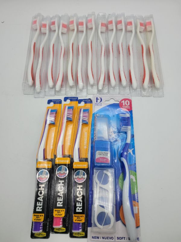 Photo 1 of 17pcs Assorted Toothbrushes