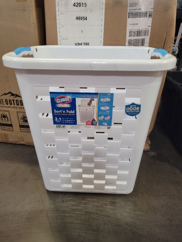 Photo 2 of Clorox Laundry Hamper 74 Litres/ 2.1 Bushel with Antimicrobial Protection of Odors