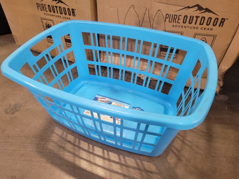 Photo 3 of CLOROX 1 Count Rectangle Laundry Basket 40 Liters/1.1 Bushel  1 Count Round Laundry Basket 35 Liters/1 Bushel