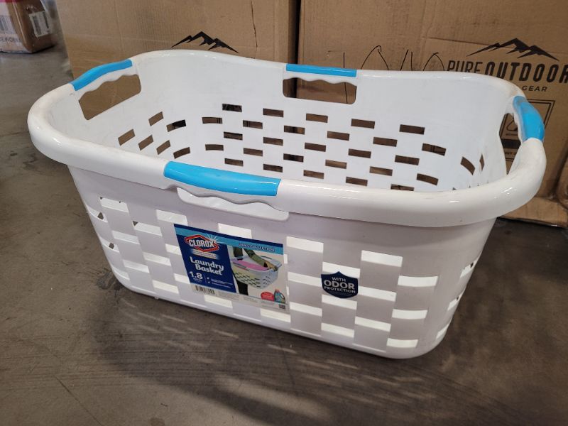 Photo 2 of Clorox Plastic Laundry Basket 1.8 Bushels/65 liters