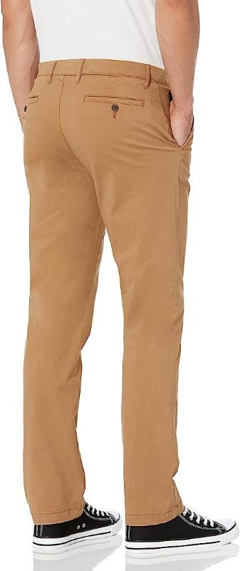 Photo 2 of Goodthreads Men's Slim-Fit Washed Comfort Stretch Chino Pant British Khaki Size 33W X 32L