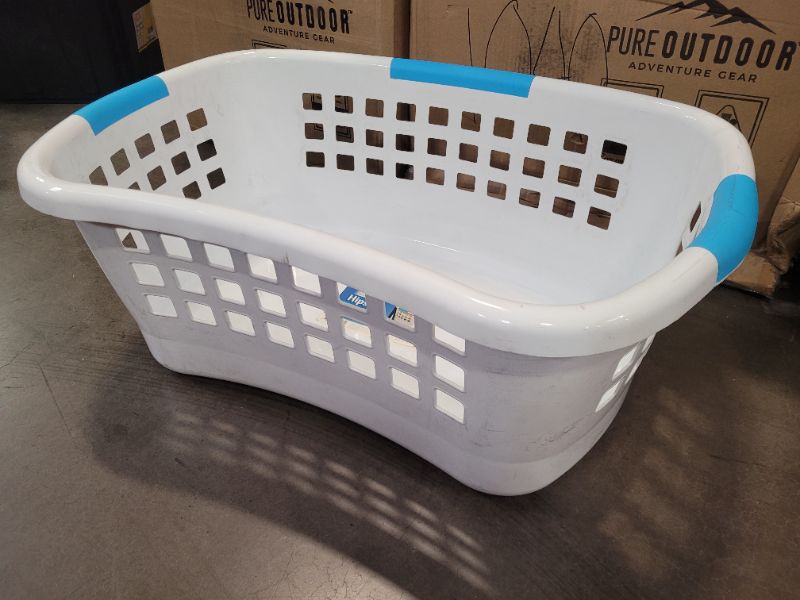 Photo 2 of Clorox Hipster Plastic Laundry Basket 1.5 Bushels/55 liters