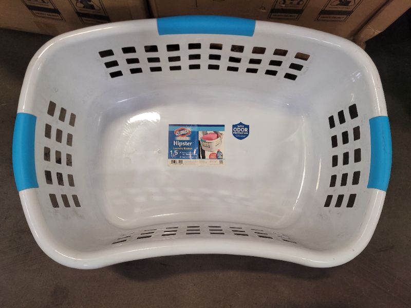 Photo 3 of Clorox Hipster Plastic Laundry Basket 1.5 Bushels/55 liters