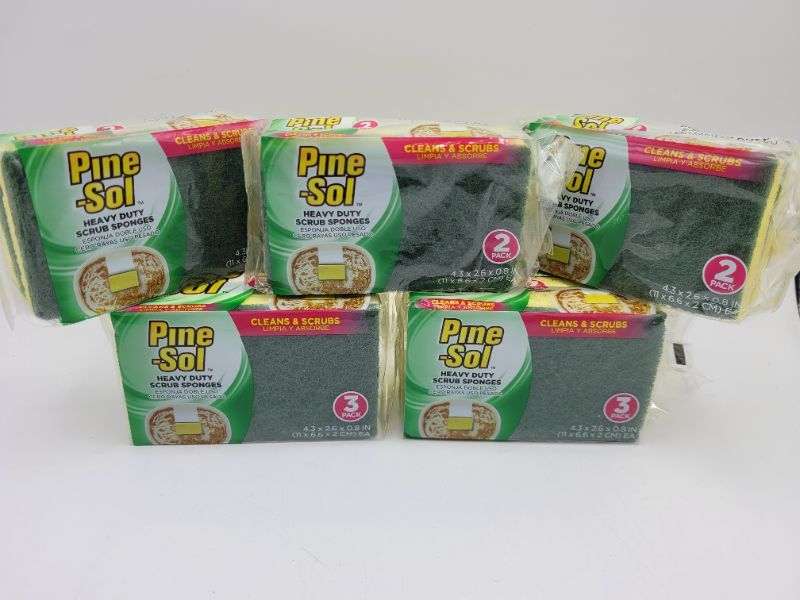 Photo 2 of 12 Count Pine-Sol Heavy Duty Scrub Sponges for Cleaning | Dual-Sided Dishwashing and Scouring Pad | Kitchen Supplies for Washing Dishes, Pots, Pans