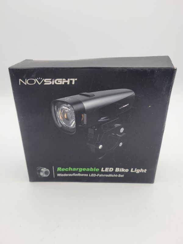 Photo 2 of NOVSIGHT Bike Lights Set, 5 Modes USB Rechargeable Bike Headlight Tail Light Set, 1600 Lumens Super Bright Waterproof Bike Light for Night Riding Mountain Road Cycling
