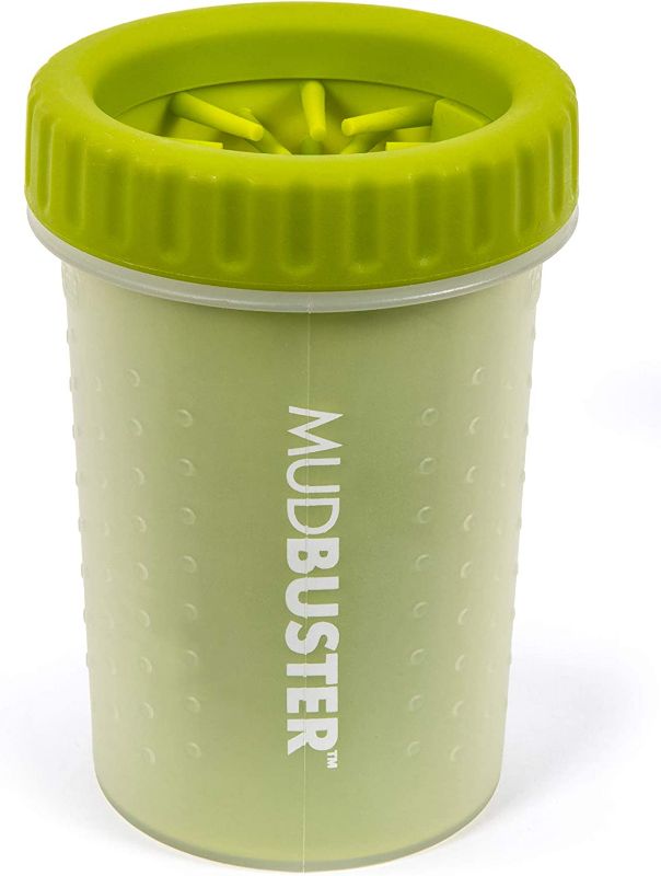 Photo 1 of Dexas MudBuster Portable Dog Paw Cleaner, Medium, Green, and 2 Dog Toys Bundle