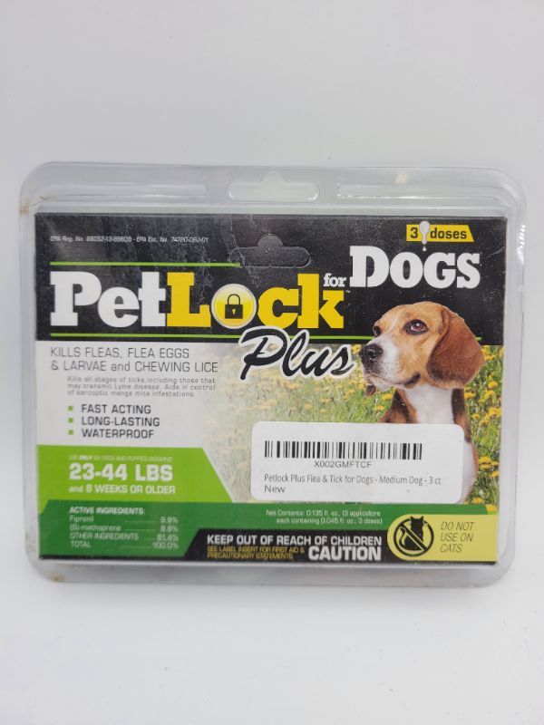 Photo 2 of Petlock Security Flea Repellent for Medium Dogs 23-44 lbs and 8 weeks or older