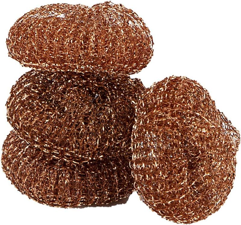 Photo 2 of Pine-Sol Heavy-Duty Copper Scrubbers | Premium Scrub Sponges for Cast Iron, Stainless Steel, Oven Racks, Grills 12 COUNT