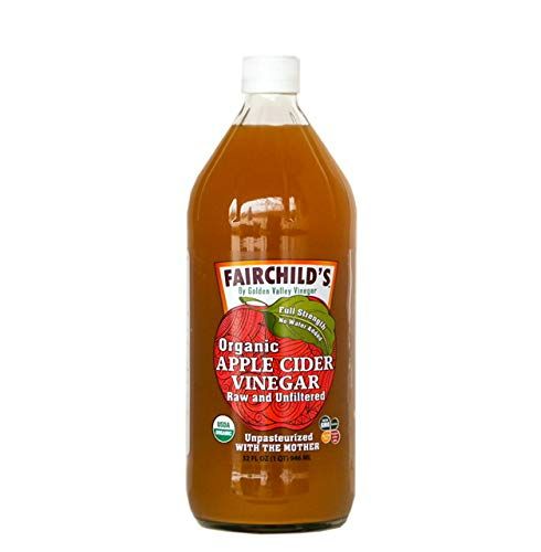 Photo 1 of Fairchild’s Organic Apple Cider Vinegar with the Mother, 32 oz. Washington State organic apples, undiluted 25% stronger,no concentrate, glass bottle
