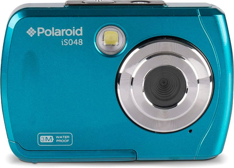 Photo 1 of Polaroid Waterproof Instant Sharing 16 MP Digital Portable Handheld Action Camera, Teal OPEN BOX. CONDITION SOLD AS IS, UNTESTED.
