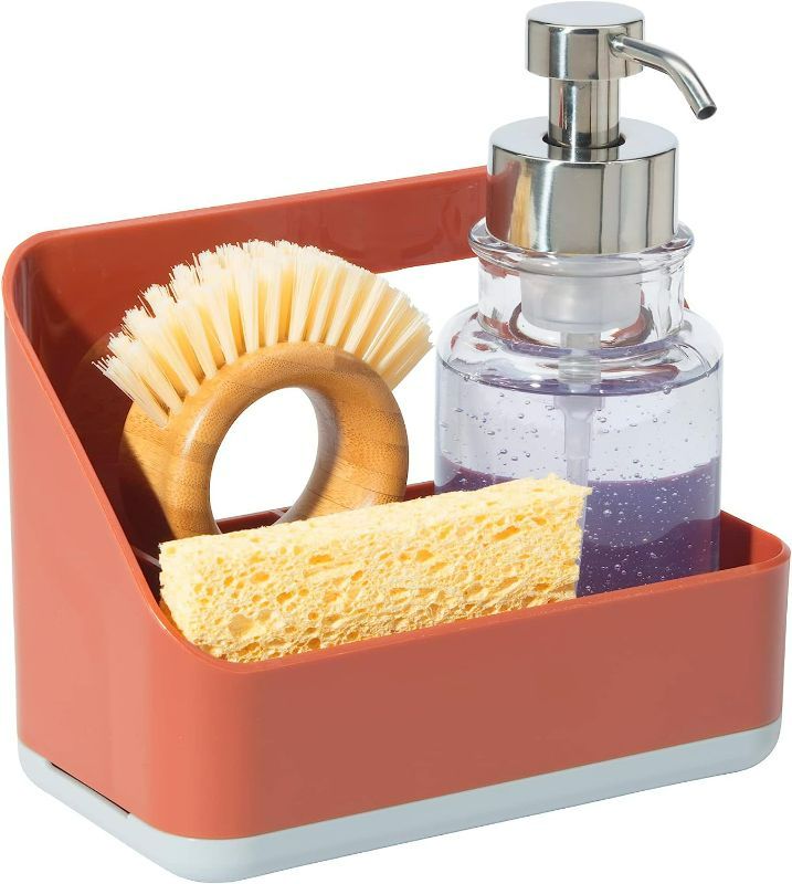 Photo 2 of 2 Count Oggi Sink Caddy, 7.5? x 4? x 5.75?, Brick Red 