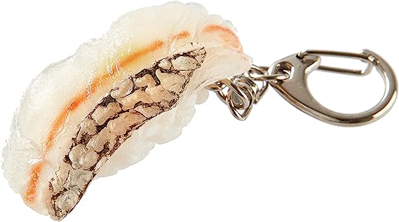 Photo 1 of 1 Sushi Keychain and 1 Fridge Magnet Nigiri Type realistic sushi replica with attached clip and chain/ magnet