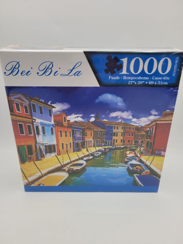 Photo 2 of 1000 Piece Large Jigsaw Puzzle for Adults - 1000 pc Landscape Jigsaw Puzzle Game Interesting Toys - Hand Made Puzzles Personalized Gift?Burano?