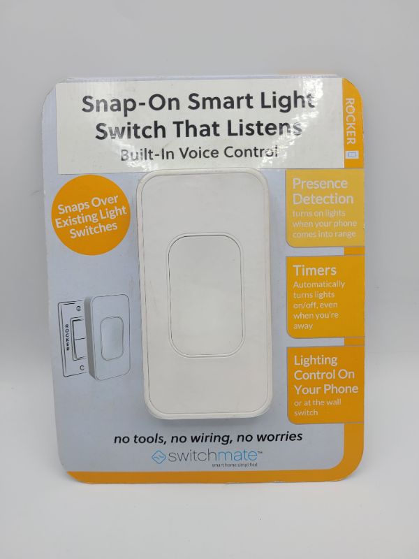 Photo 2 of Switchmate Home RSM001W Bluetooth Remote-Control Lighting, 1-Second Installation on Rocker Switch,White