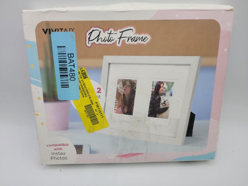 Photo 2 of Vivitar Instax Photo Frame, Two Photo Frame for 2.1 x 3.4 or 4 x6; Multiuse Frame with Smooth Finish