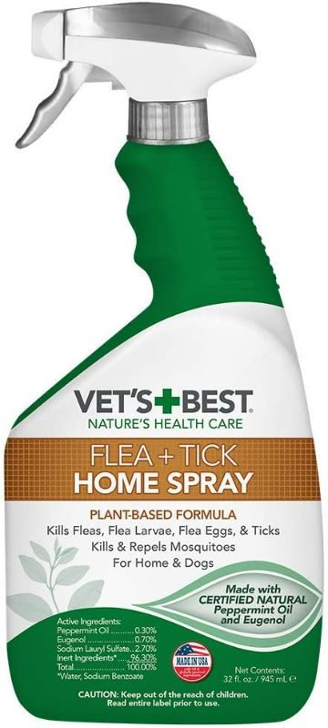 Photo 1 of  Vet's Best Flea and Tick Home Spray for Dogs and Home - 32 Ounces