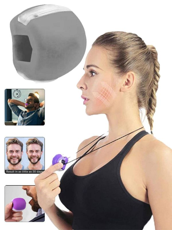 Photo 1 of Jaw, Face, and Neck Exerciser - Define Your Jawline, Slim and Tone Your Face, Look Younger and Healthier - Helps Reduce Stress and Cravings - Facial Exerciser GREY
