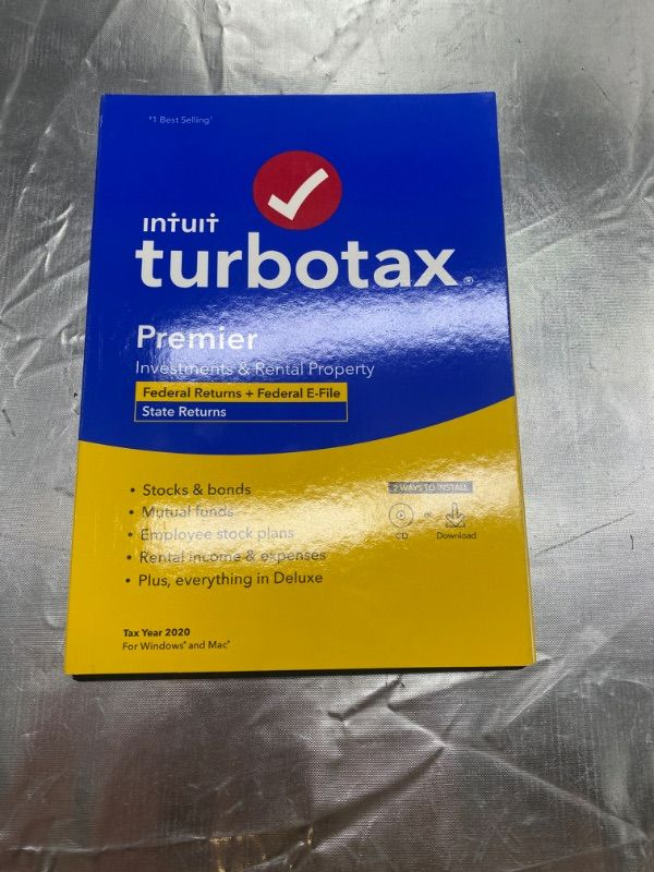 Photo 2 of 
Photo 2 of [Old Version] TurboTax Premier 2020 Desktop Tax Software, Federal and State Returns + Federal E-file [Amazon Exclusive] [PC/Mac Disc]2/2
[Old Version] TurboTax Premier 2020 Desktop Tax Software, Federal And State Returns + Federal E-File [Amaz