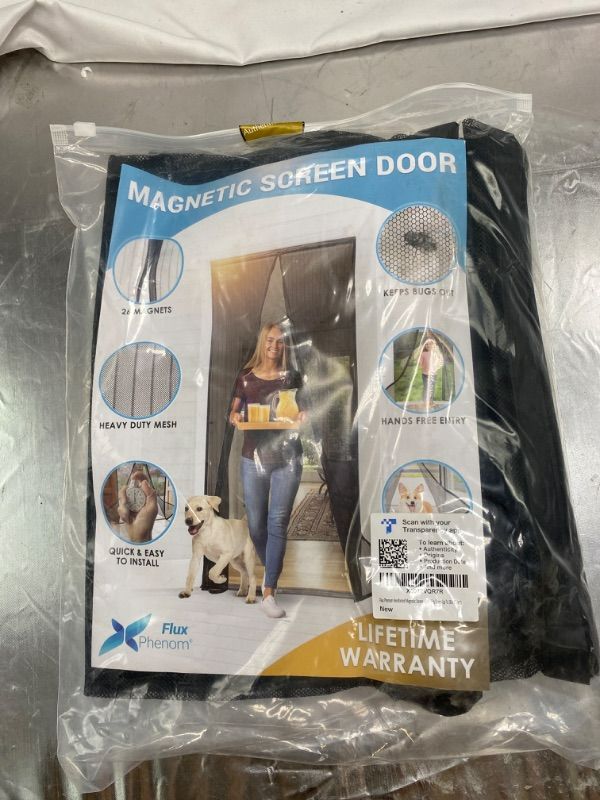 Photo 2 of Flux Phenom The Original Magnetic Screen Door - Easy Install, Self-Closing, Pet-Friendly Door Screen Magnetic Closure - Heavy Duty Magnetic Door Screen Mesh for Convenient Entry, Keeps Bugs Out