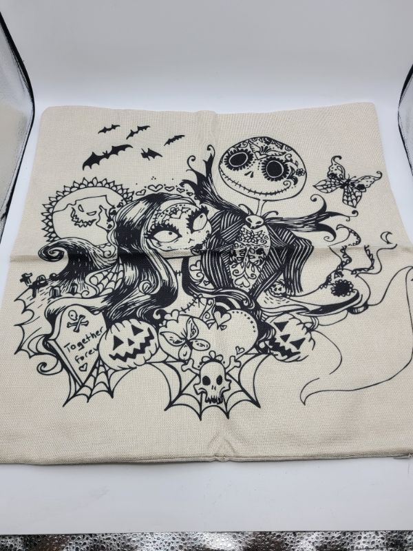 Photo 1 of 18x18 jack and sally throw pillow cover set of 2