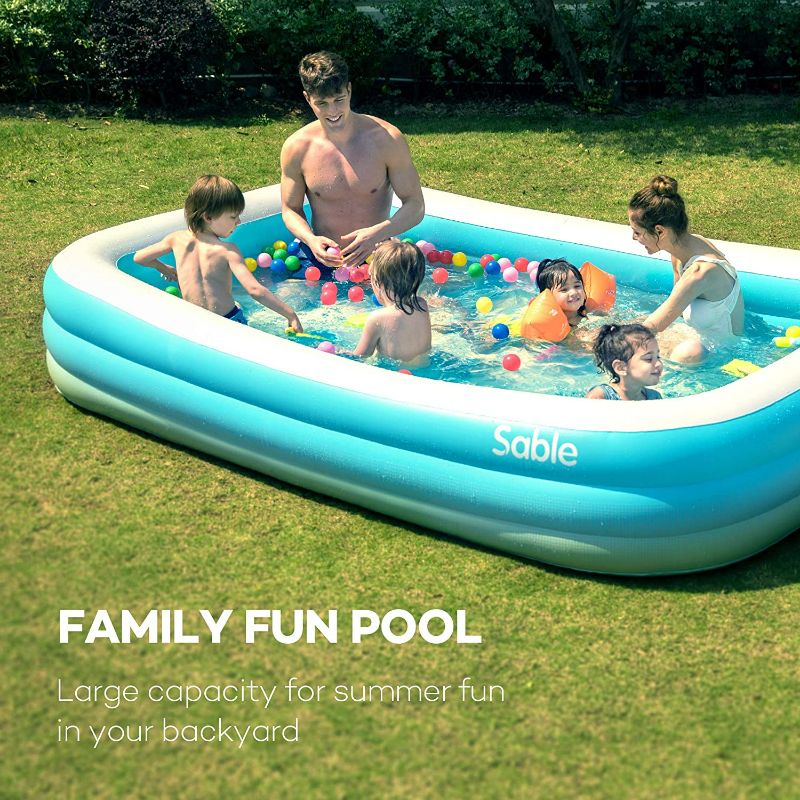 Photo 2 of Inflatable Pool, Sable Swimming Pool for Baby, Kiddie, Kids, Adult, Infant, Toddler