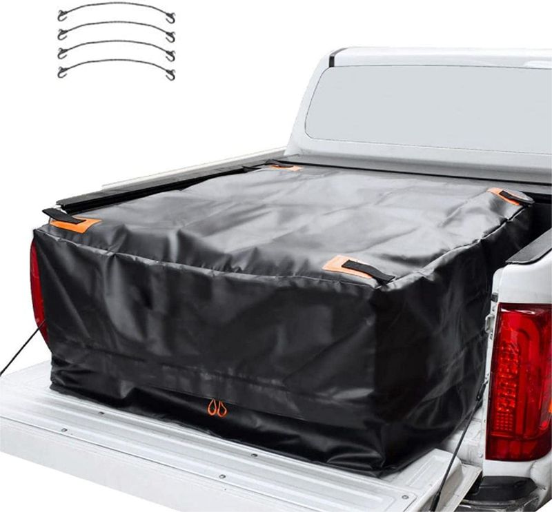 Photo 1 of Truck Bed Cargo Bag, 51''x40''x22'' Waterproof Car Rooftop Cargo Carrier, 26 Cubic Feet Large Capacity Car Truck Organizer, Luggage Carrier Oxford Cloth Bag for Any Truck Size