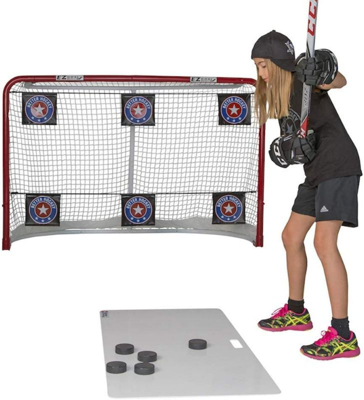 Photo 2 of Better Hockey Extreme Shooting Pad - Size 24 inches x 48 inches - Simulates The Feel of Real Ice - Easy to Carry - Great for Shooting, Passing and Stickhandling - Weather Proof Coating
