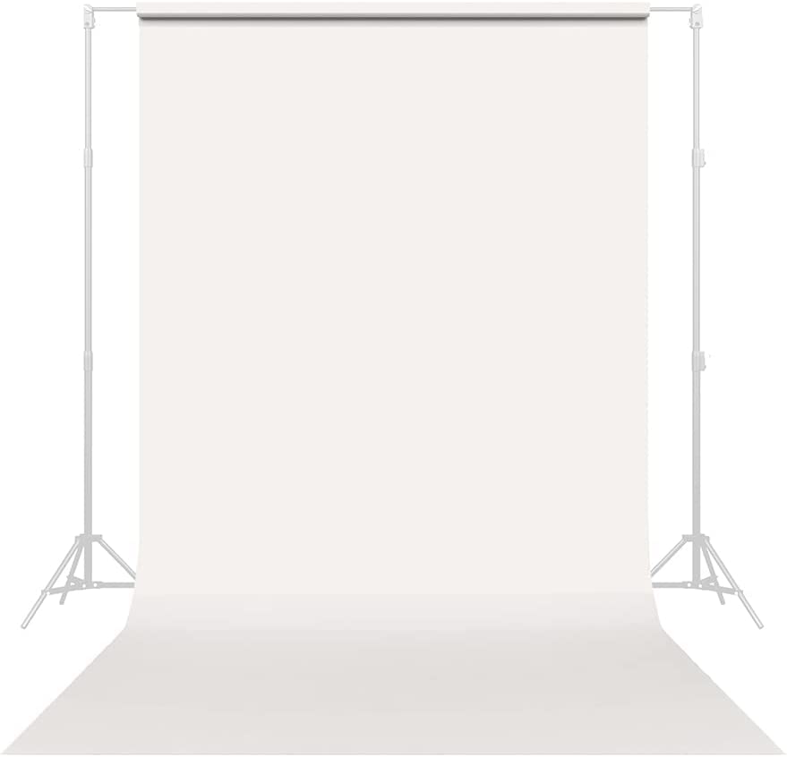 Photo 1 of Savage Seamless Paper Photography Backdrop - Color #50 Off White, Size 86 Inches Wide x 36 Feet Long, Backdrop for YouTube Videos, Streaming, Interviews and Portraits - Made in USA
