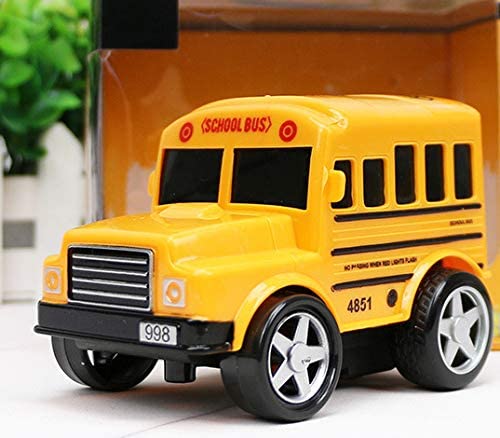 Photo 3 of 12 Pack in Box Chubby School Bus Model Toys - 4 inches Classic Long Nose Friction Powered 360 Rotation Vehicles - Ideal Gift, Party Favors for Kids (1 Dozen)
