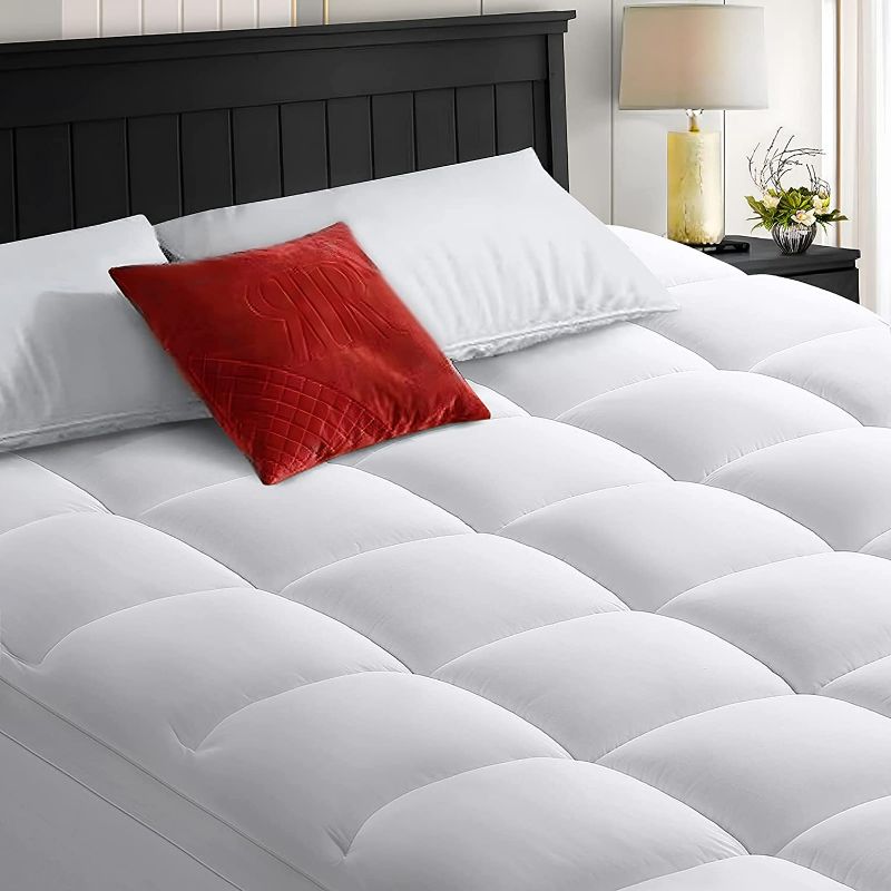 Photo 2 of COHOME Queen Size Mattress Topper Cotton Pillow Top Mattress Cover 