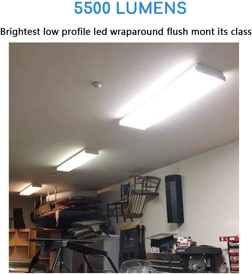 Photo 3 of ANTLUX 4ft LED Garage Shop Lights, LED Wraparound Light