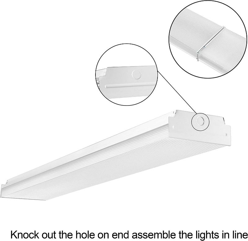 Photo 2 of ANTLUX 4ft LED Garage Shop Lights, LED Wraparound Light