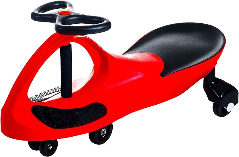 Photo 1 of Wiggle Car Ride On Toy – No Batteries, Gears or Pedals – Twist, Swivel, Go – Outdoor Ride Ons for Kids 3 Years and Up by Lil’ Rider (Red)
