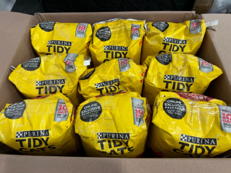 Photo 3 of PACK OF "9" Purina Tidy Cats Non Clumping Cat Litter, 24/7 Performance Multi Cat Litter, 13.3 lb. Bags