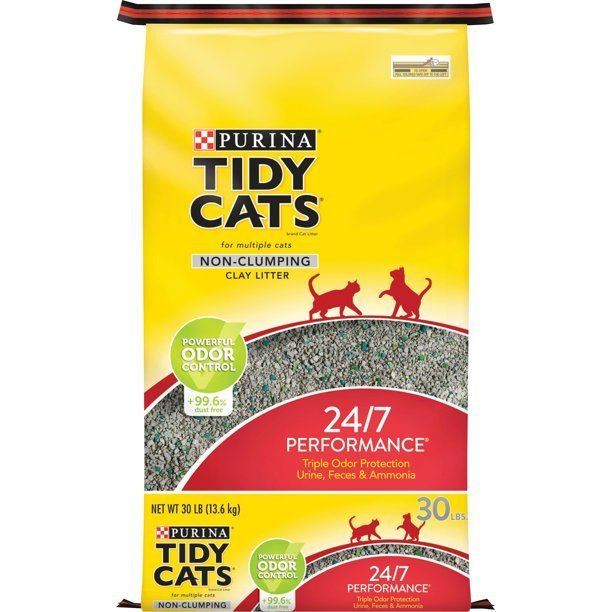 Photo 1 of PACK OF "9" Purina Tidy Cats Non Clumping Cat Litter, 24/7 Performance Multi Cat Litter, 13.3 lb. Bags