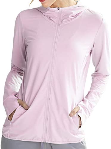 Photo 1 of  Women's Full Zip UPF 50+ Sun Protection Hoodie Jacket Long Sleeve Sun Shirt Hiking Outdoor Performance SIZE 2XL 