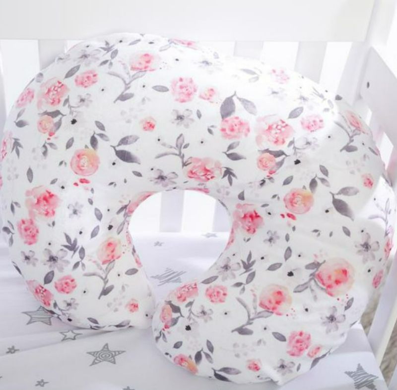 Photo 1 of Kids N Such - Nursing Pillow Cover - White/Floral