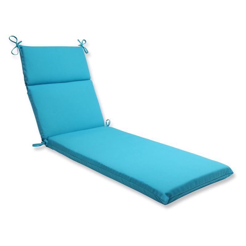 Photo 1 of Pillow Perfect Outdoor/ Indoor Veranda Turquoise Chaise Lounge Cushion