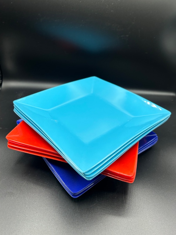 Photo 1 of  8.5" 4 SECTION TRAY Qty 12 - 2 OF EACH COLOR