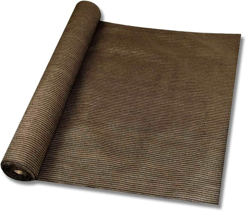 Photo 1 of TANG Sunshades Depot 3ft Shade Cloth 180 GSM HDPE Brown Fabric Roll Up to 95% Blockage U*V Mesh Net for Outdoor Backyard Garden Plant Barn Greenhouse - One Panel 
