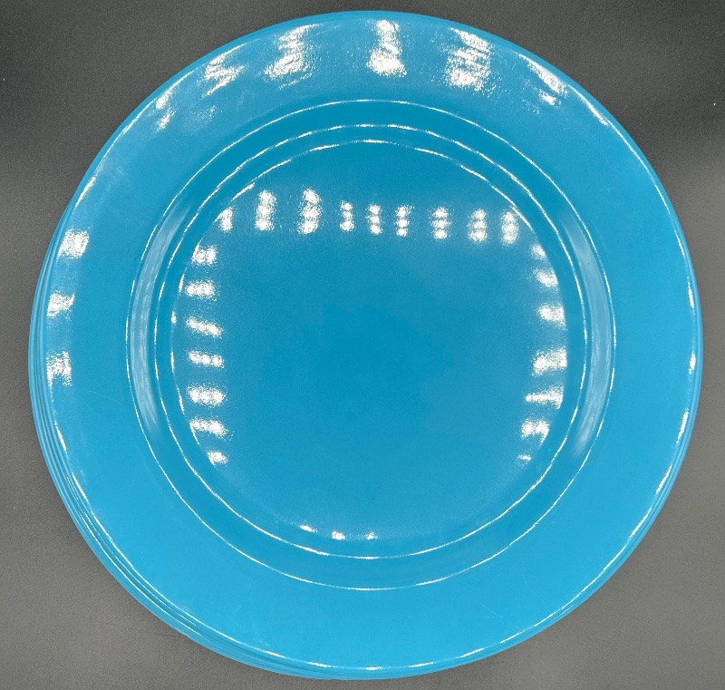 Photo 2 of 11" PLASTIC PLATES 12CT - LIGHT BLUE 
