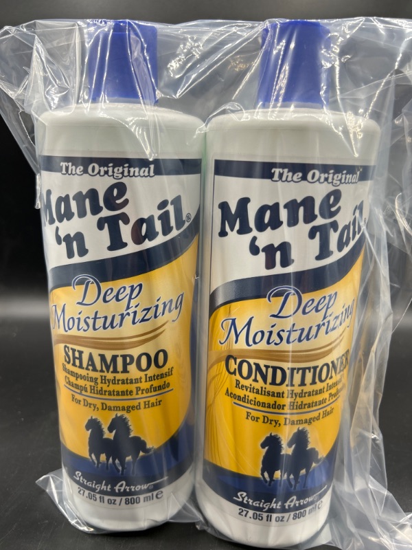 Photo 3 of Mane'n Tail Deep Moisturizing Shampoo & Conditioner for Dry, Damaged Hair 27.05 oz
