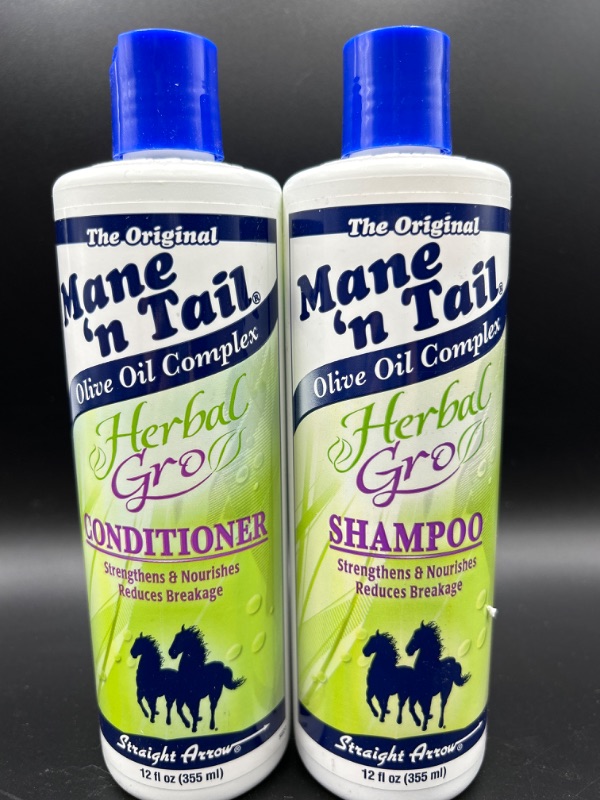 Photo 3 of The Original Mane ‘n Tail Olive Oil Complex – Herbal Gro Shampoo + Conditioner – Strengthens & Nourishes – Reduces Breakage – 12 Oz 