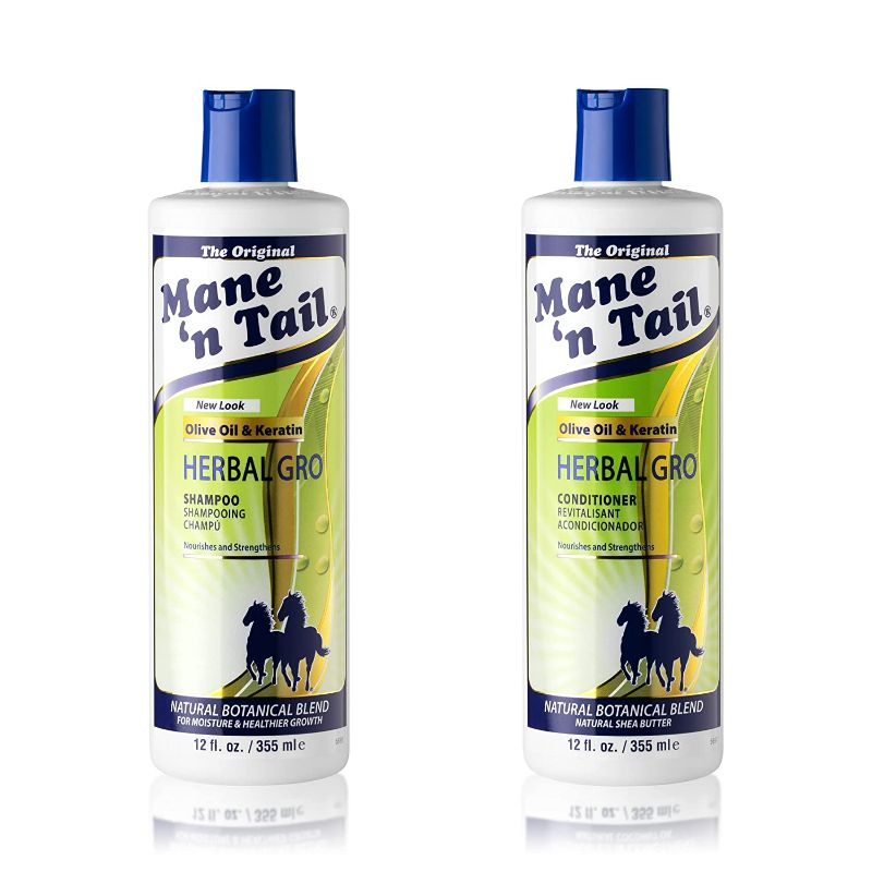 Photo 1 of The Original Mane ‘n Tail Olive Oil Complex – Herbal Gro Shampoo + Conditioner – Strengthens & Nourishes – Reduces Breakage – 12 Oz 