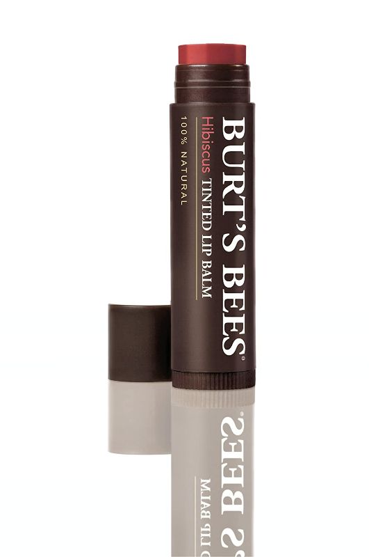 Photo 1 of Burt's Bees Tinted Lip Balm, Hibiscus, .15 Ounce (Pack of 2)
