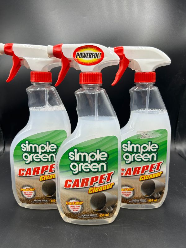 Photo 1 of SIMPLE GREEN CARPET CLEANER - PACK OF 3
