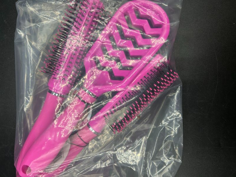 Photo 2 of DAILY BRUSH HAIR BRUSHES - 3 PACK PINK